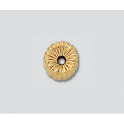 14K Złoty krążek, falisty