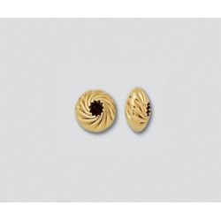 14K Złoty krążek, kręcony