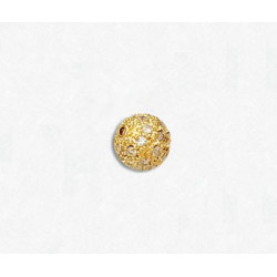 14K Złoty koralik z diamentami