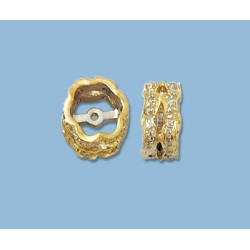 14K Złoty krążek z diamentami