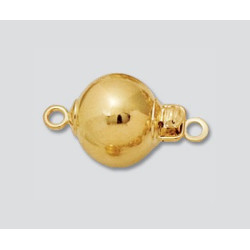 14K Złote zapięcie, koralik błyszczący