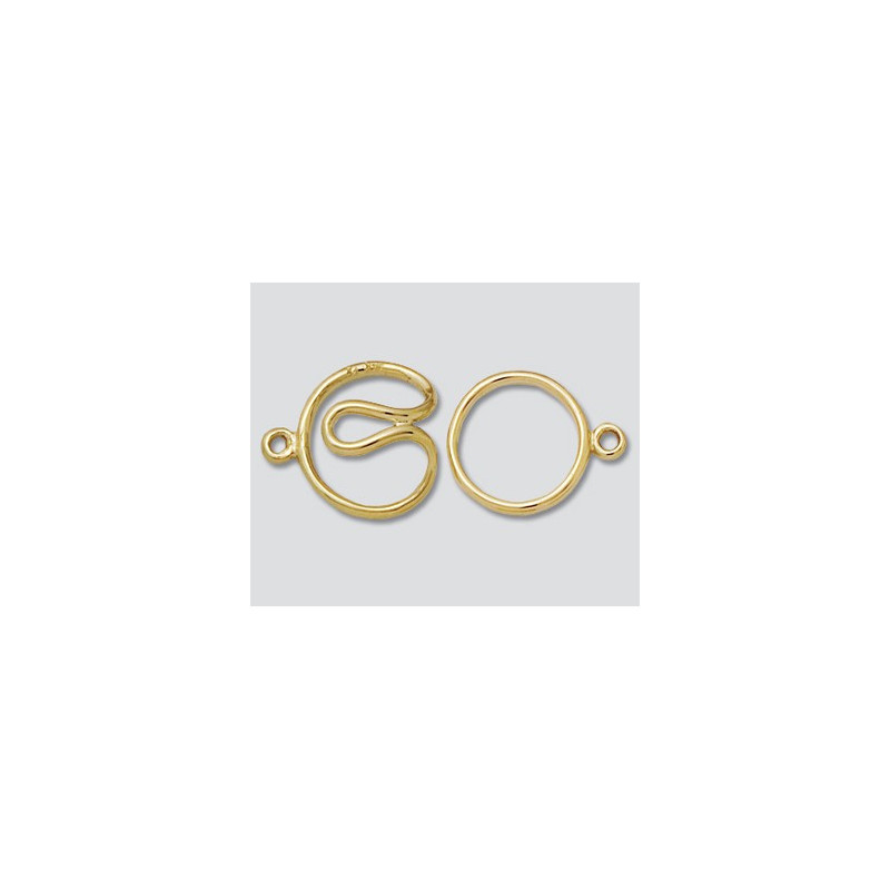 14K Złote zapięcie splatające 13.3x12mm
