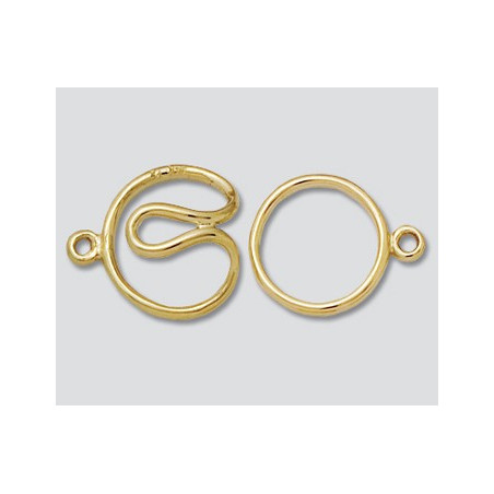 14K Złote zapięcie splatające 13.3x12mm