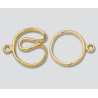 14K Złote zapięcie splatające 13.3x12mm