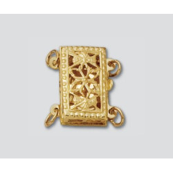 14K Złote zapięcie - fantazyjne 8x12.5mm