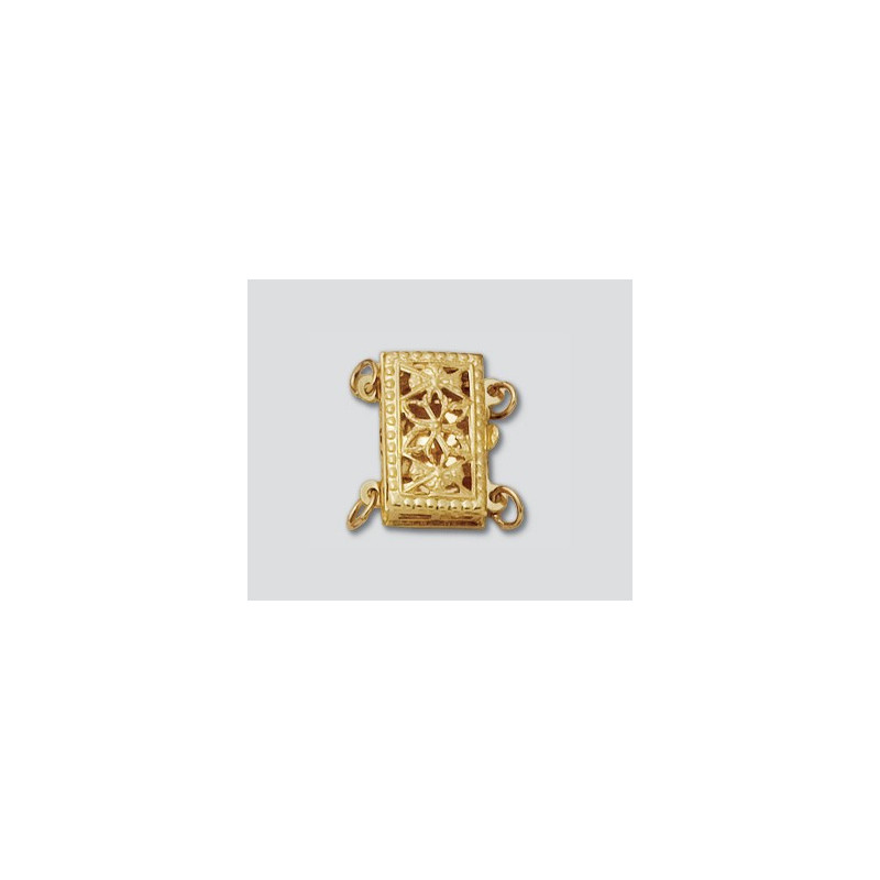 14K Złote zapięcie - fantazyjne 8x12.5mm