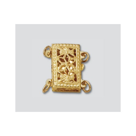 14K Złote zapięcie - fantazyjne 8x12.5mm