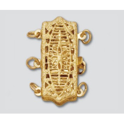 14K Złote zapięcie, fantazyjne 9x20mm