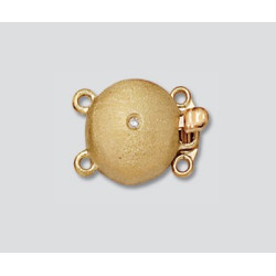 14K Złote zapięcie matowe 10.65mm z diamentami