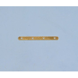 14K Złoty łącznik, płaski - 4 dziury