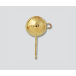 14K Złoty kolczyk, kulka