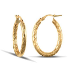 Kolczyki owalne - Zebra 18 mm