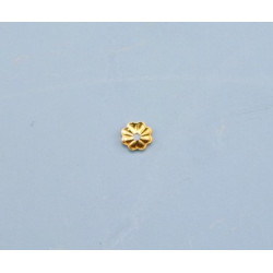 Złota nasadka - kwiatek 4.0mm