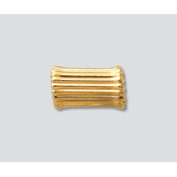 Złote koraliki rurka falista 6.5x12.5mm