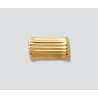 Złote koraliki rurka falista 6.5x12.5mm