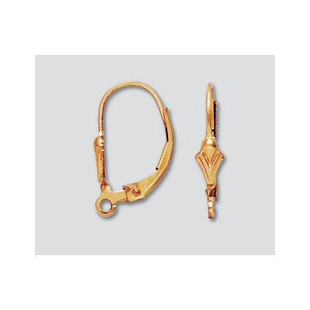 14/20 Złota zapinka, zatrzask 17x10mm z 3.5mm tulipanem