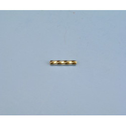 14/20 Złota rurka łącznik skręcona 2x13mm