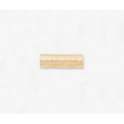 14/20 Złota przekładka - rurka ze wzorem 3 x 10mm