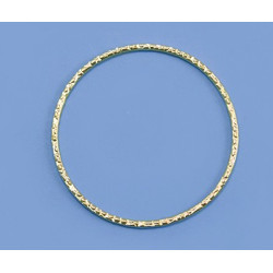 14/20 Złoty pierścień, teksturowany, zamknięty 30mm