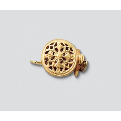 14/20 Złota zapinka, okrągła, mała 10mm