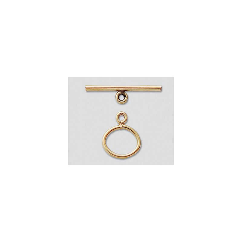 14/20 Złota sprzączka owal 11.5x11mm