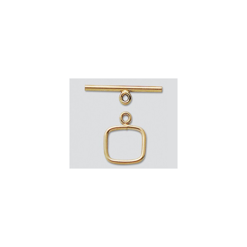 14/20 Złota sprzączka prostokąt 13x11mm