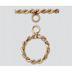 14/20 Złota zapinka podwójna, skręcana 16mm