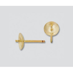 14/20 Złoty pin z podkładką 6mm - kielich i kołek