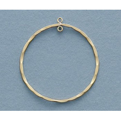 14/20 Złoty komponent, pałąk, koło, młotkowany