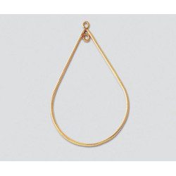 14/20 Złoty komponent, pałąk, łza 40x27 mm