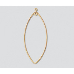 14/20 Złoty komponent, pałąk 42 x 21 mm