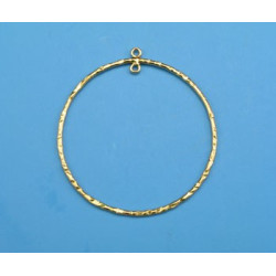 14/20 Złoty komponent, pałąk, koło, młotkowany