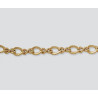 14/20K Złoty łańcuszek, oczka skręcane ósemki