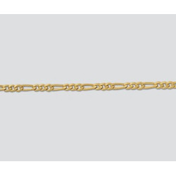 14/20K Złoty łańcuszek, figaro