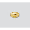 14K Złoty koralik, owal, błyszczący 5x9mm