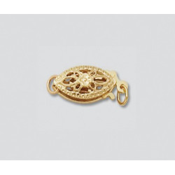 14K Złote zapięcie, perła 13x5mm