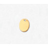 14K Złota zawieszka, owal 8x6 mm z otworem