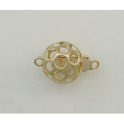 14K Złote zapięcie, kulka filigranowa 10mm