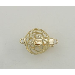 14K Złote zapięcie, kulka filigranowa 11.5mm