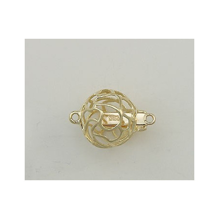 14K Złote zapięcie, kulka filigranowa 11.5mm