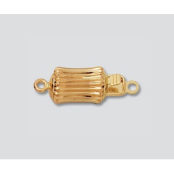 14K Złote zapięcie, tuba 5x13mm
