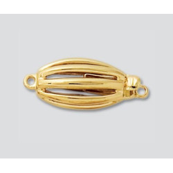 14K Złote zapięcie - owal 17x8mm