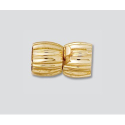 14K Złote zapięcie, beczki 14.75x8mm