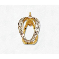 14K Złoty element na perły 9.5mm