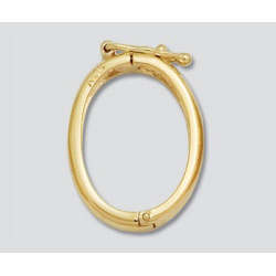 14K Złoty łącznik, mały 20.5x15mm