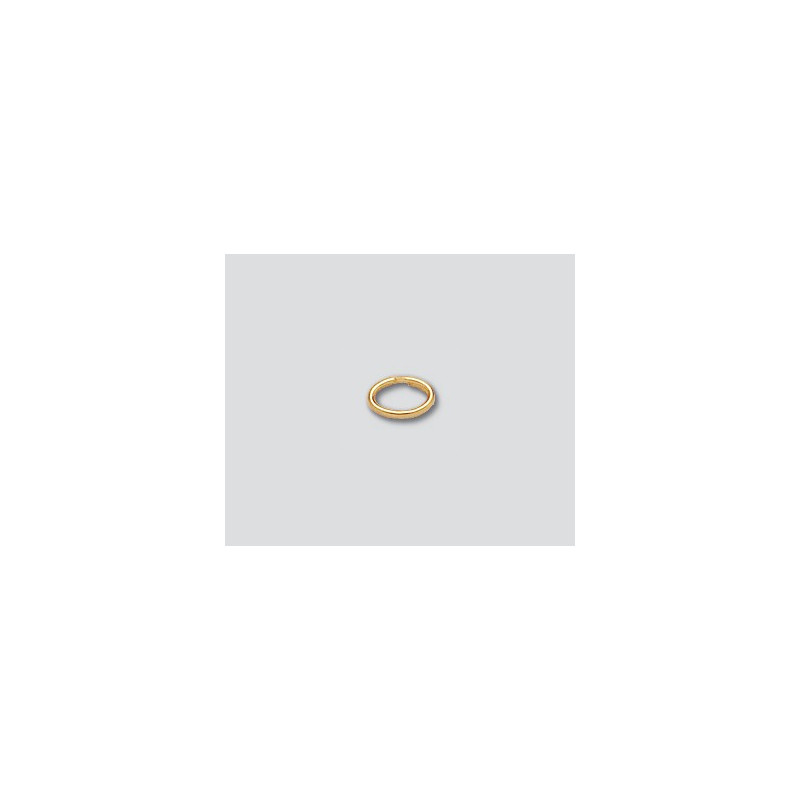 14K Złoty pierścień, owal 3.5x5.5mm