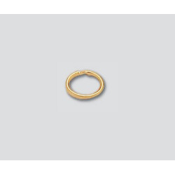 14K Złoty pierścień, owal 5 x 6.5mm