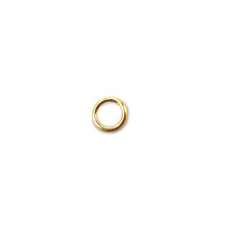 14K Złote kółko, zamknięte (.040) 6mm - heavy