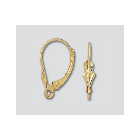 14K Złote zapięcie 10.5x16mm z 3.5mm tulipanem