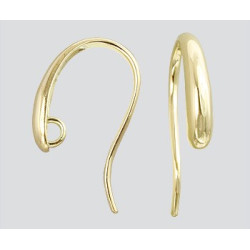 14K Złote bigle do kolczyków 20.75mm